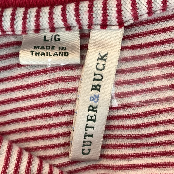 Cutter and Buck Lady Noles Striped Crop Top Size Large - Picture 5 of 5